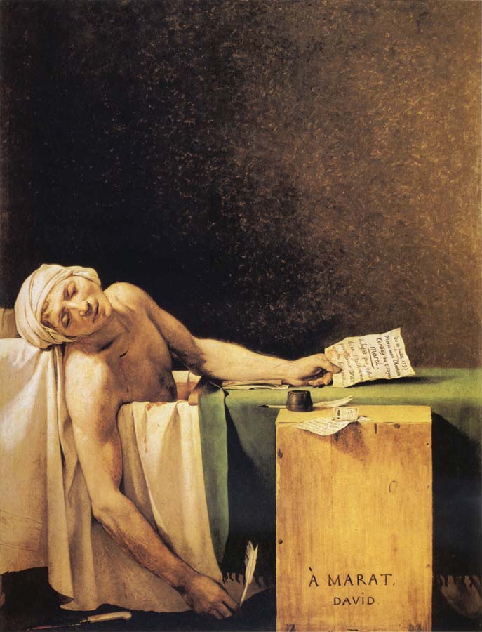 Jacques-Louis David The Death of Marat